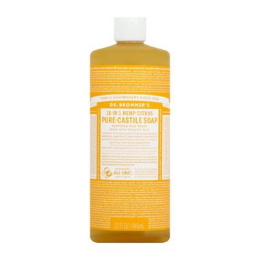 Dr. Bronner's 32 oz. 18-In-1 Hemp Citrus Pure-Castile Liquid Soap. View a larger version of this product image.