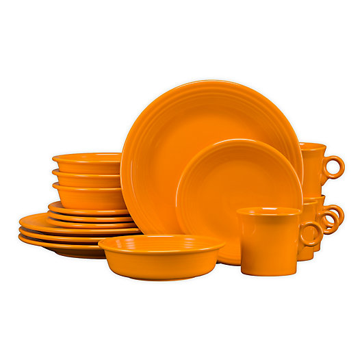Alternate image 1 for Fiesta® 16-Piece Dinnerware Set in Butterscotch