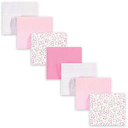 Hudson Baby® 7-Pack Peony Flannel Receiving Blankets in Pink