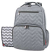 FP QUILTED MORGAN SIGNATURE BACKPACK GREIGE