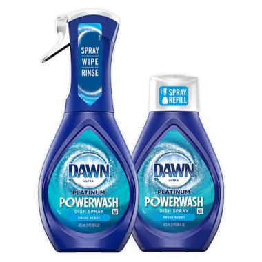 Dawn Ultra Platinum Powerwash Dish Spray Bundle w/ 16 oz. Bottle and Refill in Fresh Scent. View a larger version of this product image.