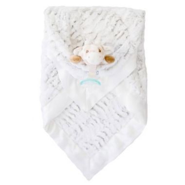 Zalamoon 3 Piece Gift Set with Luxie Pocket&reg; Blanket, Giraffe and Pacifier in Flake. View a larger version of this product image.