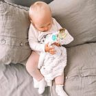 Alternate image 4 for Zalamoon 3 Piece Gift Set with Luxie Pocket&reg; Blanket, Giraffe and Pacifier in Flake