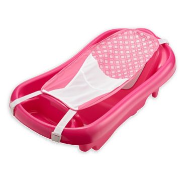 The First Years Pink Sure Comfort Deluxe Newborn-to-Toddler Tub in Pink. View a larger version of this product image.