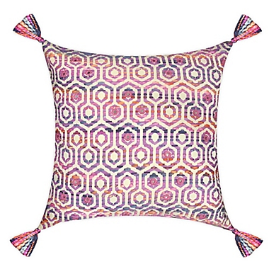 Global Caravan Jacquard Square Throw Pillow. View a larger version of this product image.