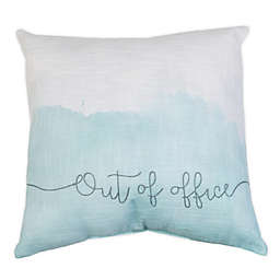 Raelynn "Out of Office" Square Throw Pillow in Blue
