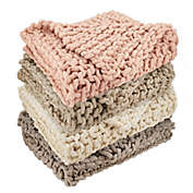 Saro Lifestyle Chunky Knit Throw Blanket