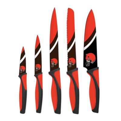 NFL Cleveland Browns 5-Piece Stainless Steel Knife Set