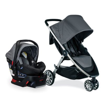 britax double stroller travel system