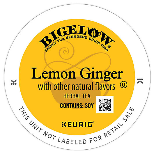 Alternate image 1 for Bigelow® Classic Lemon Ginger Tea Pods for Single Serve Coffee Makers 22-Count