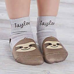Sloth Personalized Toddler Socks