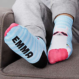 Chic Llama Personalized Toddler Socks