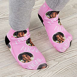 Girl's Personalized Toddler Photo Socks