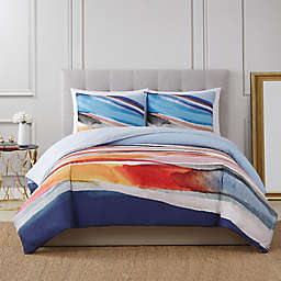 Vince Camuto® Allaire 3-Piece Full/Queen Duvet Cover Set in Blue