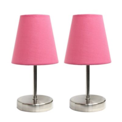 Hot Rose Table Desk Lamp Flower Shade Light Home Party LED Light Decoration Pink 