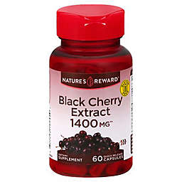Nature&#39;s Reward 60-Count 1400 mg Black Cherry Extract Quick Release Capsules<br />