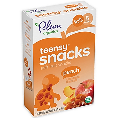 Plum Organics&trade; Teensy Fruits&trade; in Peach. View a larger version of this product image.
