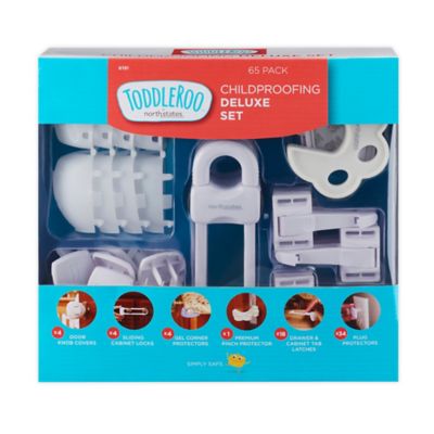Toddleroo by North States&reg; 65-Piece Deluxe Childproofing Set in White
