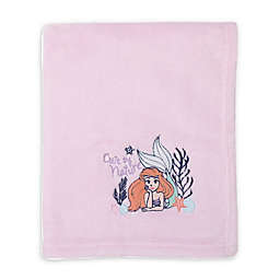 Disney® Ariel "Cute By Nature" Baby Blanket in Pink