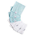 Alternate image 0 for Copper Pearl&trade; 6-Pack Sonny Ultra Soft Washcloths in Blue/White
