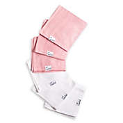 Copper Pearl&trade; 6-Pack Darling Ultra Soft Washcloths in Pink/White