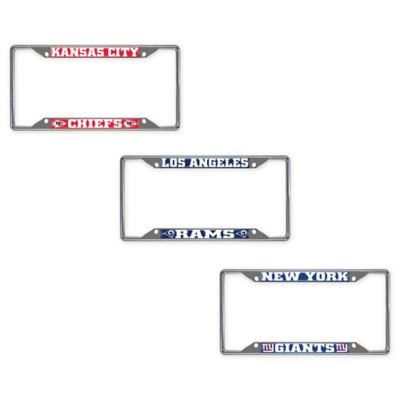 NFL Chrome License Plate Frame Collection