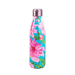 Manna™ Vogue® 17 oz. Double Wall Stainless Steel Bottle in Pink Floral