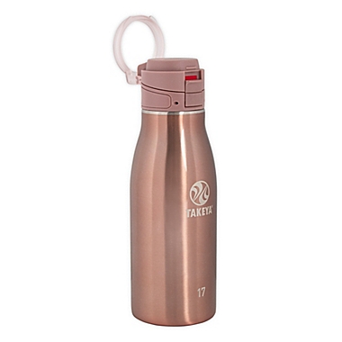 Takeya&reg; Actives Stainless Steel 17 oz. Travel Mug in Rose Gold. View a larger version of this product image.