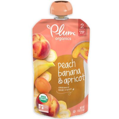 Plum Organics&trade; Second Blends&trade; Peach, Apricot and Banana Baby Food Pouch