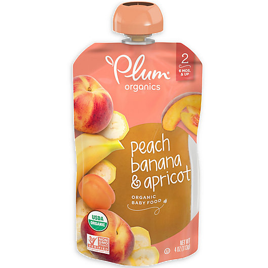 Alternate image 1 for Plum Organics™ Second Blends™ Peach, Apricot and Banana Baby Food Pouch