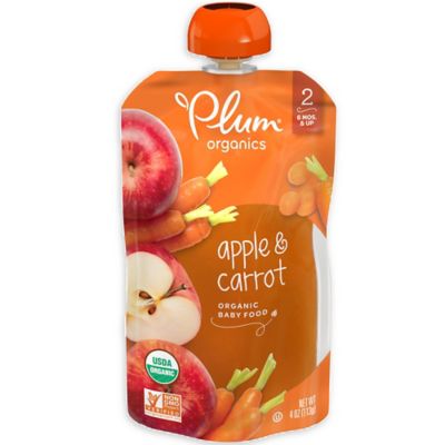 Plum Organics&trade; Second Blends&trade; Apple and Carrot Baby Food Pouch
