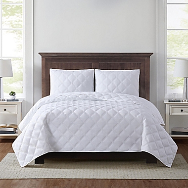 Truly Soft&reg; 3D Puff 2-Piece Twin XL Quilt Set in White. View a larger version of this product image.