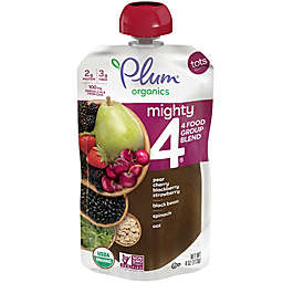 Plum Organics® Tots Mighty 4™ 4 oz. Spinach, Cherry, Oats, Black Beans Nutrition Blend