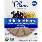 Alternate image 1 for Plum Organics&reg; 6-Packs of 3 Little Yums&reg; 6-Pack Blueberry & Fig Organic Teething Wafers