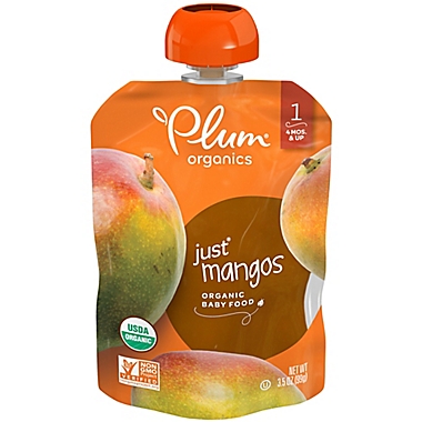 Plum Organics&trade; Just Fruit Mangos Baby Pouch. View a larger version of this product image.