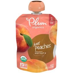 Plum Organics™ Just Fruit Peaches Baby Pouch