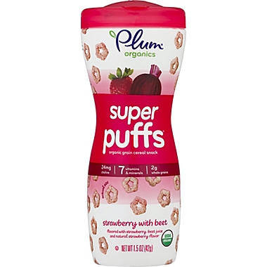 Plum Organics&trade; Super Puffs&trade; - Red Strawberry & Beet. View a larger version of this product image.