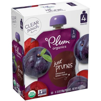Plum Organics&trade; JUST&reg; Fruits 4-Pack 3.5 oz. Prunes Baby Pouch