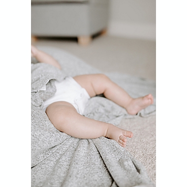 aden + anais&reg; Snuggle Knit Swaddle Blanket in Heater Grey. View a larger version of this product image.