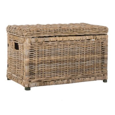 elijah wicker storage trunk