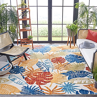 Safavieh Cabana June 8&#39; x 10&#39; Indoor/Outdoor Area Rug in Creme. View a larger version of this product image.