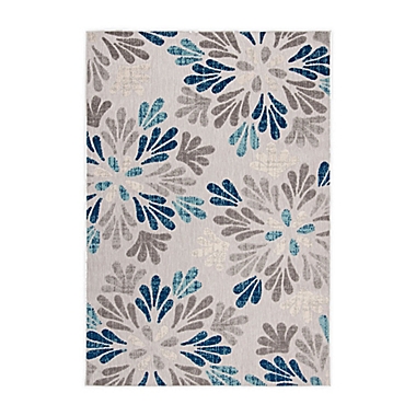 Safavieh Cabana Bay 4&#39; x 6&#39; Indoor/Outdoor Area Rug in Grey/Blue. View a larger version of this product image.