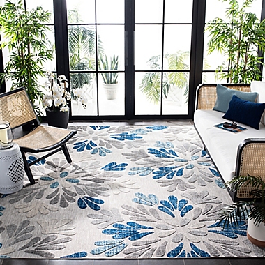 Safavieh Cabana Bay 8&#39; x 10&#39; Indoor/Outdoor Area Rug in Grey/Blue. View a larger version of this product image.