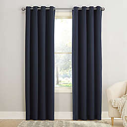 Sun Zero® Bella 63-Inch Grommet Window Curtain Panel in Tangerine (Single)