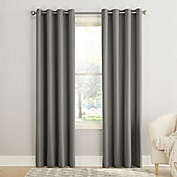 Sun Zero&reg; Bella 84-Inch Grommet Window Curtain Panel in Steel (Single)