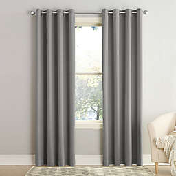 Sun Zero® Bella 95-Inch Grommet Window Curtain Panel in Grey (Single)