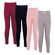 Touched by Nature Size 14Y 4-Pack Leggings in Pink/Burgundy