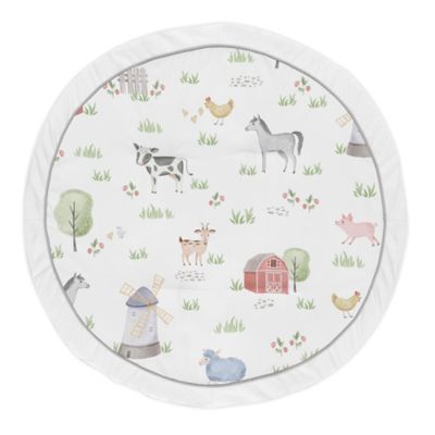 Sweet Jojo Designs&reg; Farm Animals Play Mat in Grey