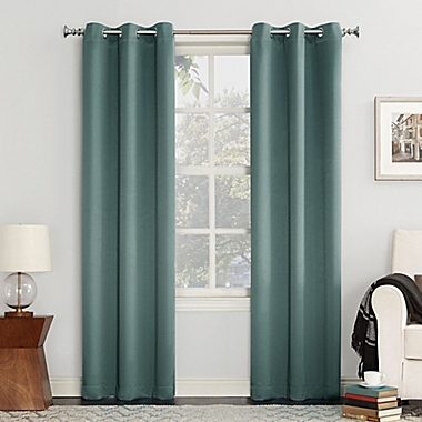 Sun Zero&reg; Mariah 63-Inch Grommet Curtain Panel in Mineral (Single). View a larger version of this product image.