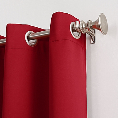 Sun Zero&reg; Mariah 95-Inch Grommet Curtain Panel in Red (Single). View a larger version of this product image.
